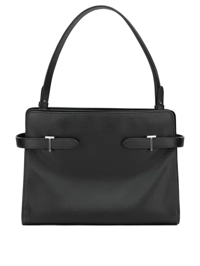 Le Tanneur Emie Large Shoulder Bag In Black