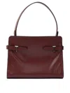 Le Tanneur Large Emilie Buckle-strap Shoulder Bag In Red