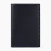 Le Tanneur Small Charles Pebbled Leather Cardholder In Black