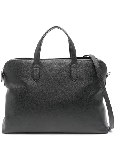 Le Tanneur 1 Gusset Sophie Briefcase In Black