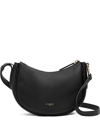 Le Tanneur Zipped Shoulder Bag In Black