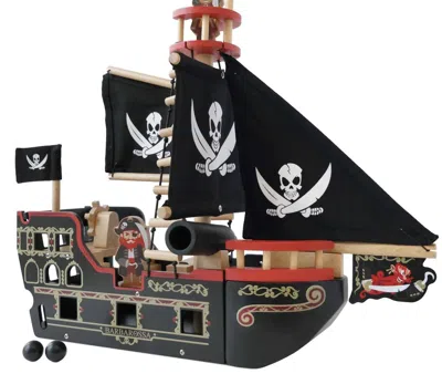 Le Toy Van Barbarossa Pirate Ship In Black