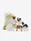 Le Toy Van Farmyard Stacking Animals & Bag-10 Piece (w:7 X D:2 X H:6cm) One Size Multicoloured By Ch In Multicoloured