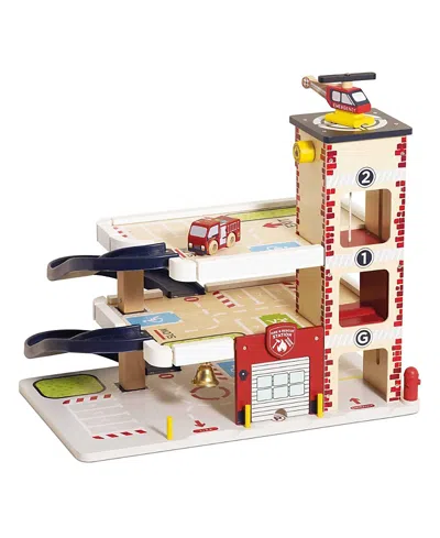 Le Toy Van Fire & Rescue Wooden Garage - 3+ Years In Multi