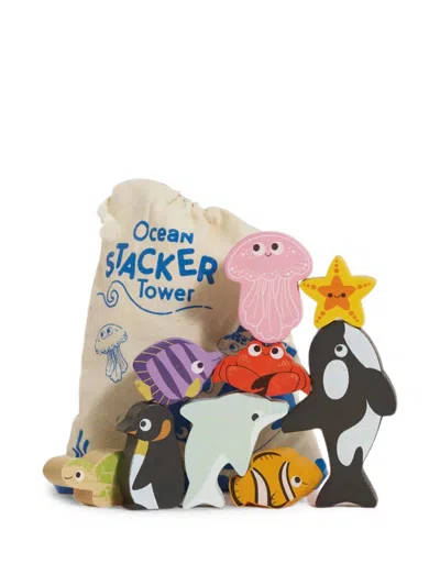 Le Toy Van Kids' Ocean Stacker Wooden Toy In Neutral
