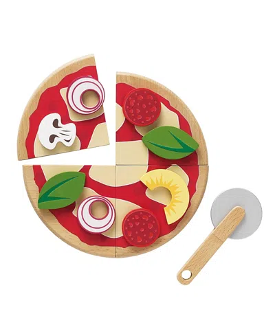 Le Toy Van Pizza & Toppings With Slice Cutter - 3+ Years In Red