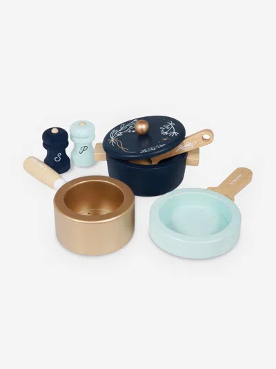 Le Toy Van Pots & Pans Kitchen Accessries (pot - W: 14cm D: 11cm H: 5cm) One Size Blue By Childsplay In Multi
