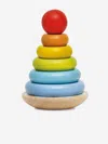 Le Toy Van Rainbow Stacking Tower-7 Piece (w:11.5 X D:11.5 X H:18cm) One Size Multicoloured In Multicoloured