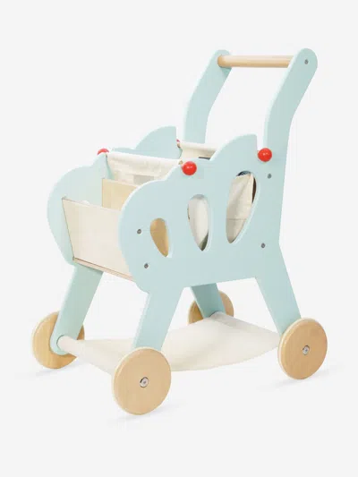 Le Toy Van Shopping Grocery Trolley & Bag (41 X 29 X 55cm) One Size Blue