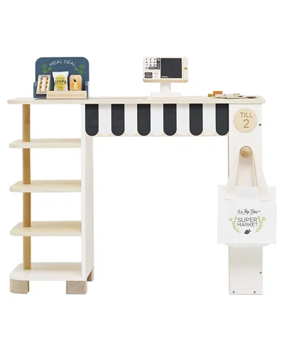 Le Toy Van Supermarket Till Checkout & Accessories - 3+ Years In White