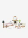 Le Toy Van Wooden Dolls House Living Room-19 Piece (10.5cm X 4cm X 15.2cm) One Size Multicoloured In Multicoloured