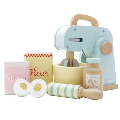 Le Toy Van Wooden Mixer Set In Blue