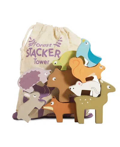 Le Toy Van Woodland Stacking Forest Animals & Bag, 18+ Months In Multi