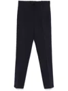Le Tricot Perugia Blue Cashmere Trousers In Blue