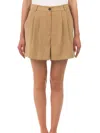 Le Tricot Perugia Tailored Shorts In Brown