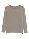 Le Tricot Perugia Long-sleeve T-shirt In Brown