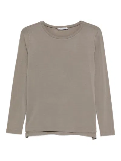 LE TRICOT PERUGIA LE TRICOT PERUGIA BROWN T-SHIRT AND POLO