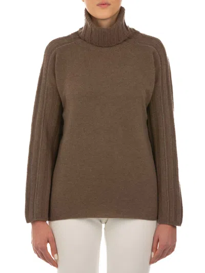 Le Tricot Perugia Brown Wool Pullover