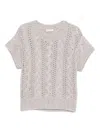 Le Tricot Perugia Cable-knit Jumper In Neutral