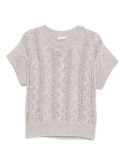 LE TRICOT PERUGIA CABLE-KNIT JUMPER