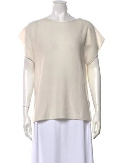 Pre-owned Le Tricot Perugia Cashmere Crew Neck Sweater W/ Tags In Neutrals