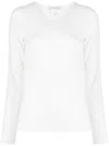 Le Tricot Perugia Crew-neck Wool Sweater In Weiss