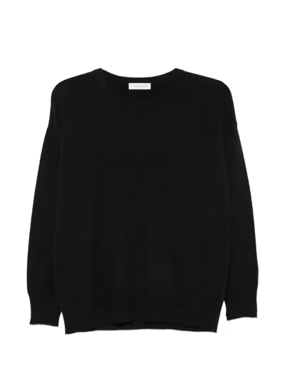Le Tricot Perugia Crew-neck Drop-shoulder Sweater In Animal Print