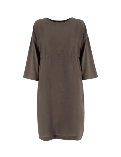 Le Tricot Perugia Dress In Brown