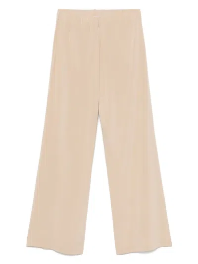 Le Tricot Perugia Elasticated-waistband Trousers In Neutrals