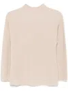 Le Tricot Perugia Fine-ribbed Sweater In Neutrals
