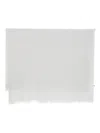 Le Tricot Perugia Fringed Scarf In White