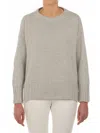 Le Tricot Perugia Grey Wool Silk Pullover In Gray