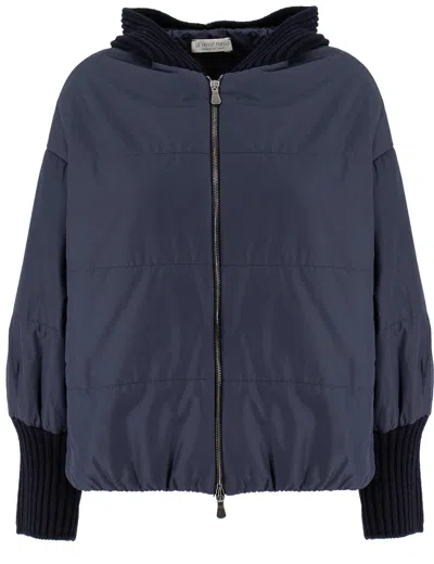 Le Tricot Perugia Jacket In Blue