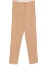 Le Tricot Perugia Pressed-crease Trousers In Brown