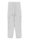 Le Tricot Perugia Relaxed Fit Grey Trousers With Drawstring Waist In Grey