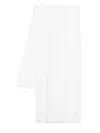 Le Tricot Perugia Lurex-detail Scarf In White