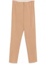 Le Tricot Perugia Pressed-crease Trousers In Brown