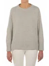 Le Tricot Perugia Ribbed-hem Wool Sweater In Gray