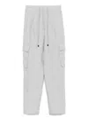 Le Tricot Perugia Relaxed Fit Grey Trousers With Drawstring Waist In Gray