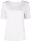 Le Tricot Perugia Scoop Neck T-shirt In White