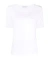 Le Tricot Perugia Scoop Neck T-shirt In White