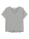 Le Tricot Perugia Sequined-trim T-shirt In Grey