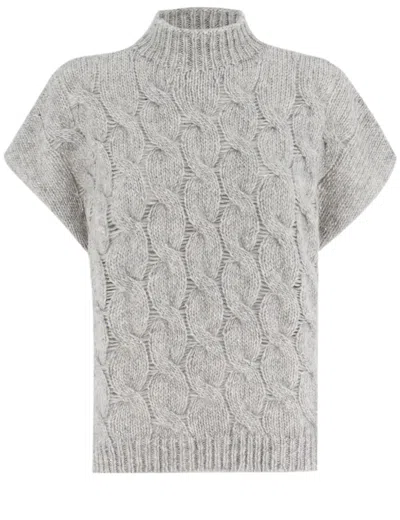 Le Tricot Perugia Shirt In Light Grey Melange