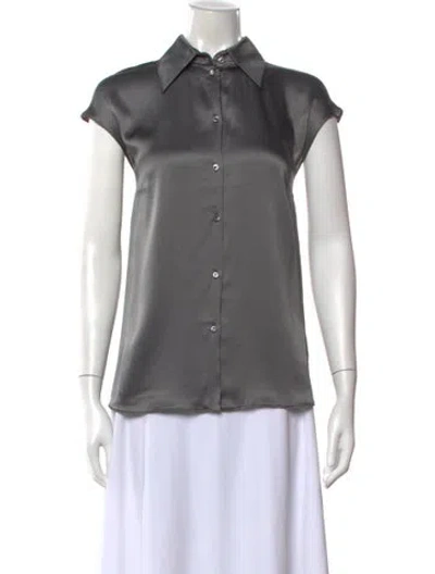 Pre-owned Le Tricot Perugia Sleeveless Top W/ Tags In Gray