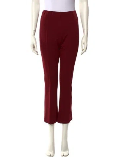 Pre-owned Le Tricot Perugia Straight Leg Pants In Red