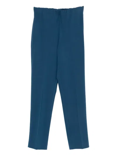 Le Tricot Perugia Straight-leg Trousers In Blue