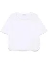 Le Tricot Perugia Bead-embellished T-shirt In White