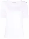Le Tricot Perugia Scoop Neck T-shirt In White