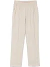 Le Tricot Perugia Tapered Trousers In Neutrals