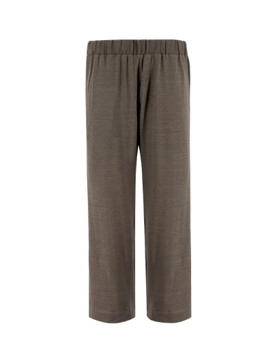 Le Tricot Perugia Trousers In Brown